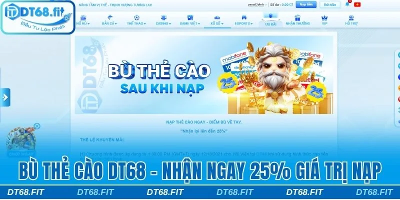 Bù Thẻ Cào DT68
