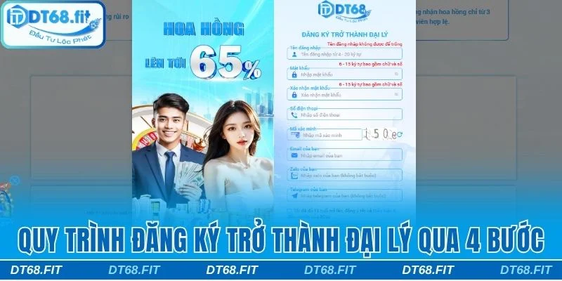 Quy trình đăng ký trở thành đại lý qua 4 bước