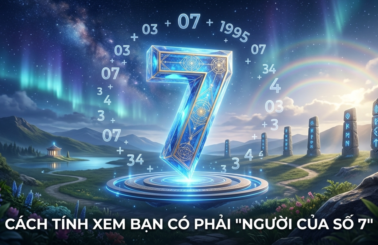 Hướng dẫn cách tính số chủ đạo 7 trong thần số học chính xác nhất